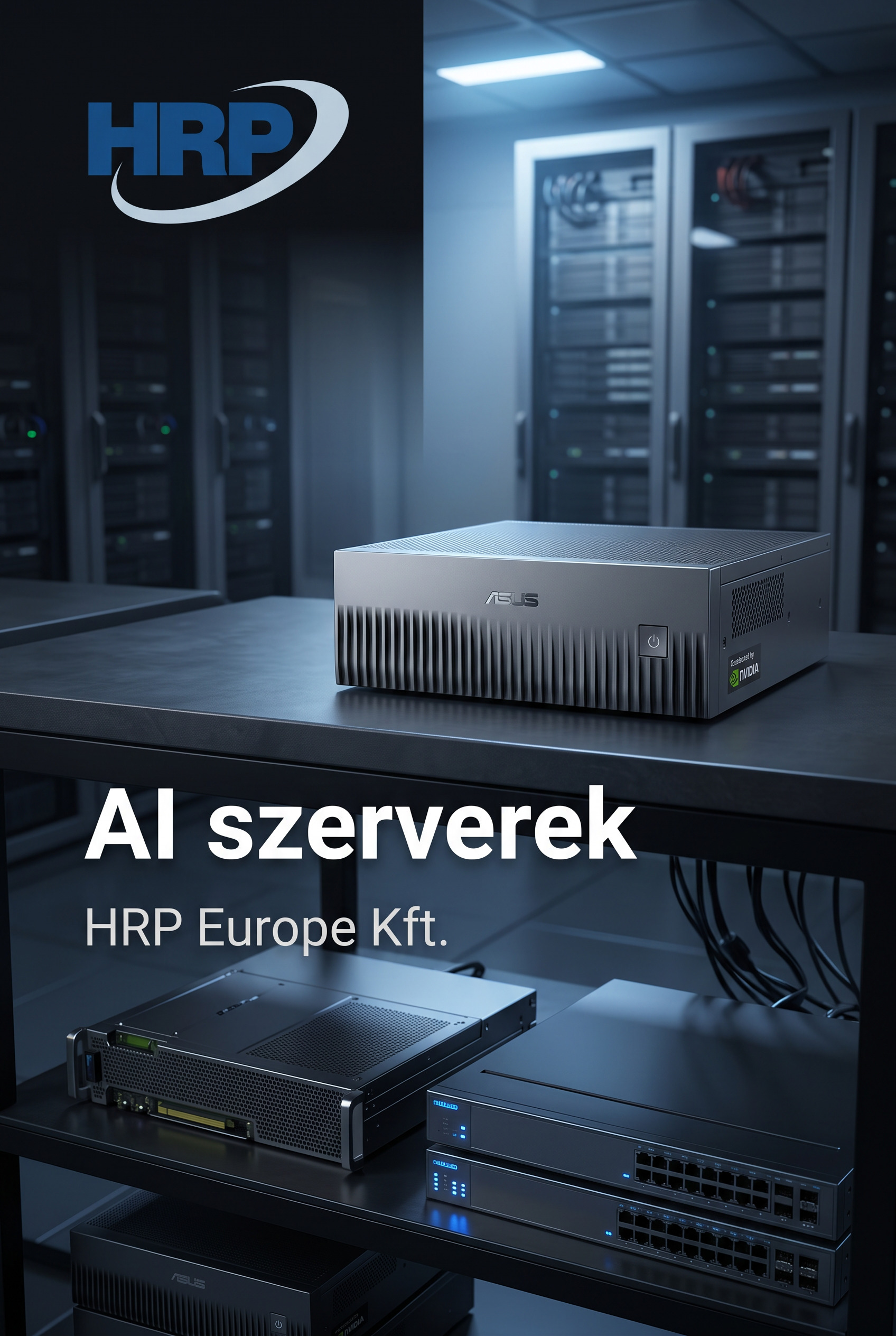 HRP Europe Kft. — AI szerverek; a HRP weboldalának megnyitása